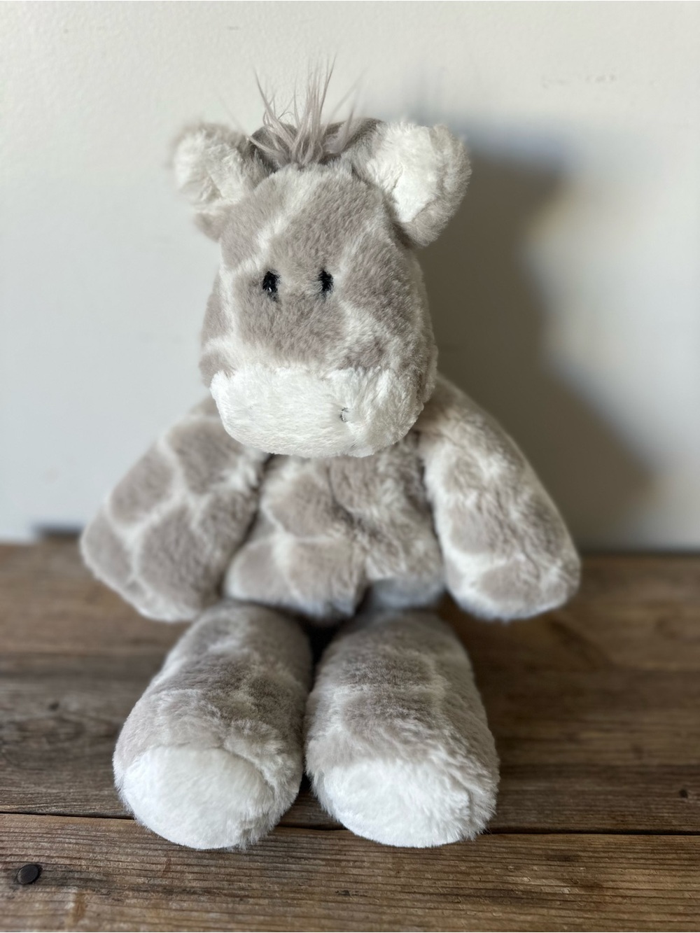 Mary Meyer Plush Grey Giraffe  Stuffed Animal - Soft Cuddly Kids Toy